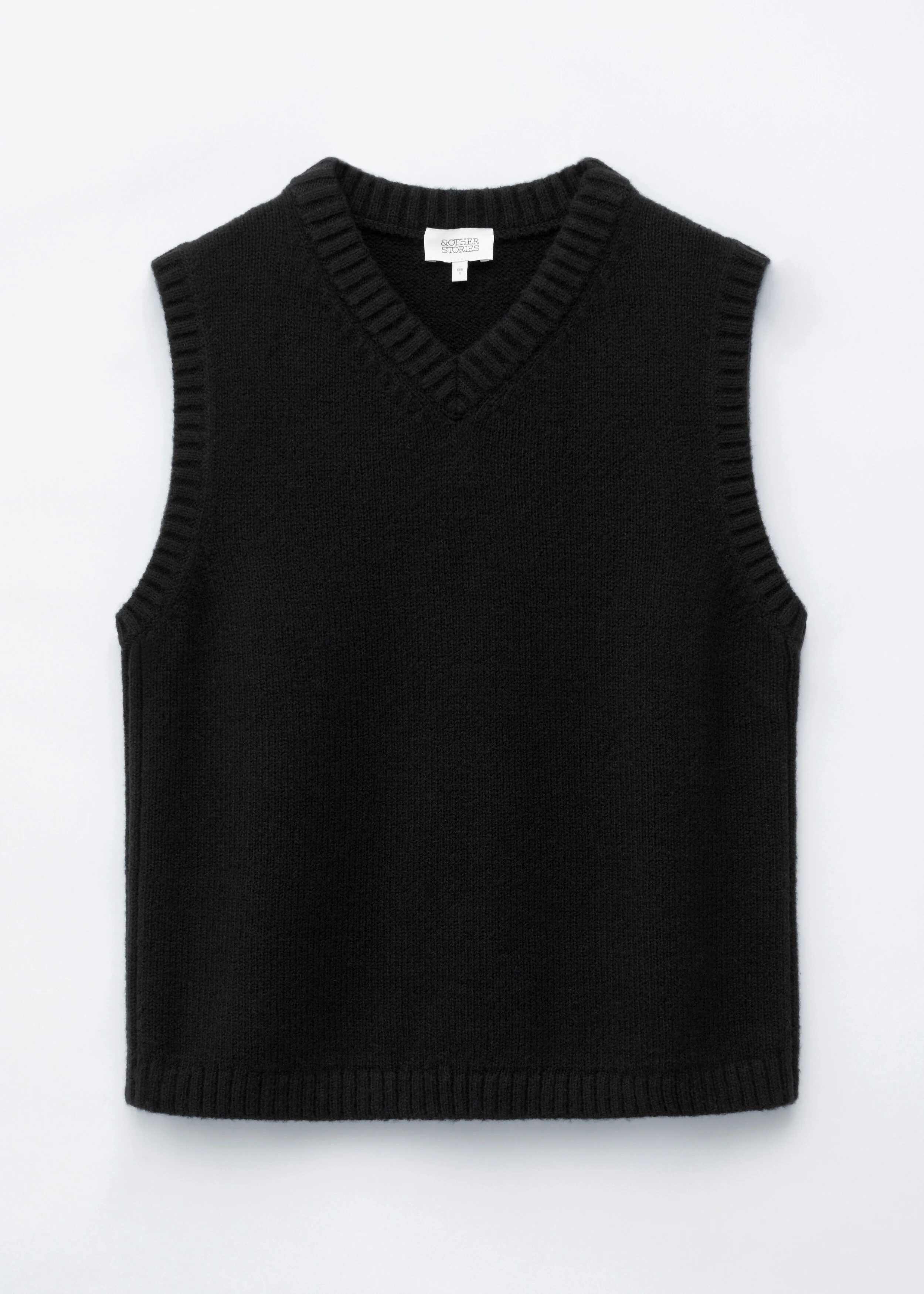 Wool-Cotton Knitted Vest - 1
