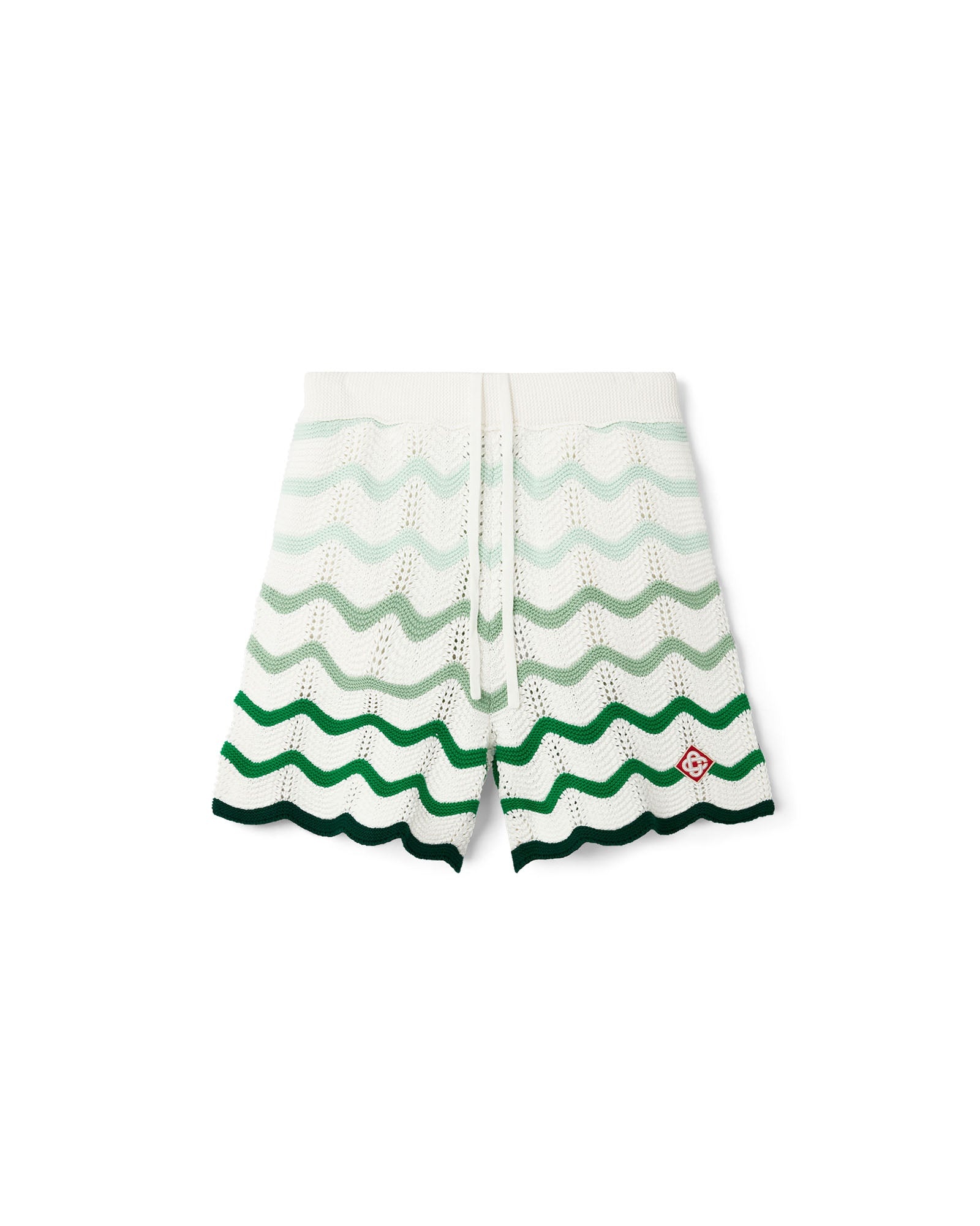 Wavy Gradient Crochet Shorts - 1