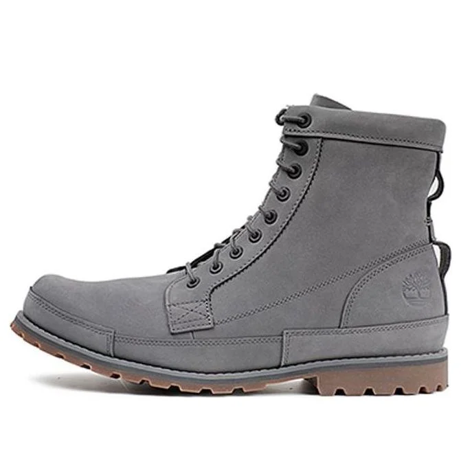 Timberland Earthkeeper Original Leather 6 Inch Wide Fit Boots 'Dark Grey Nubuck' A41C6W - 1