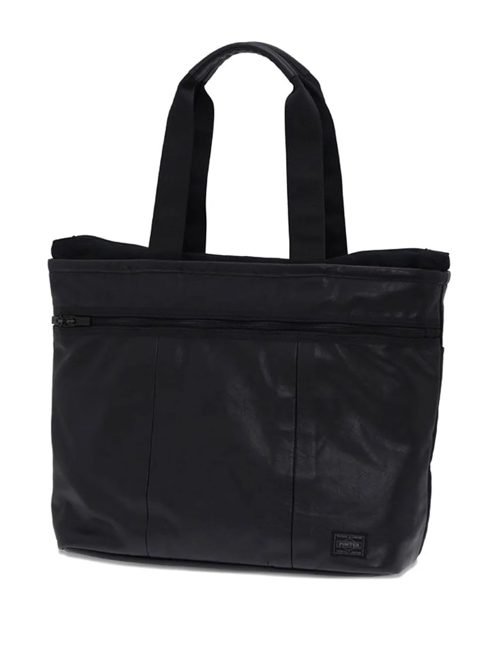 leather top-handles tote bag - 1