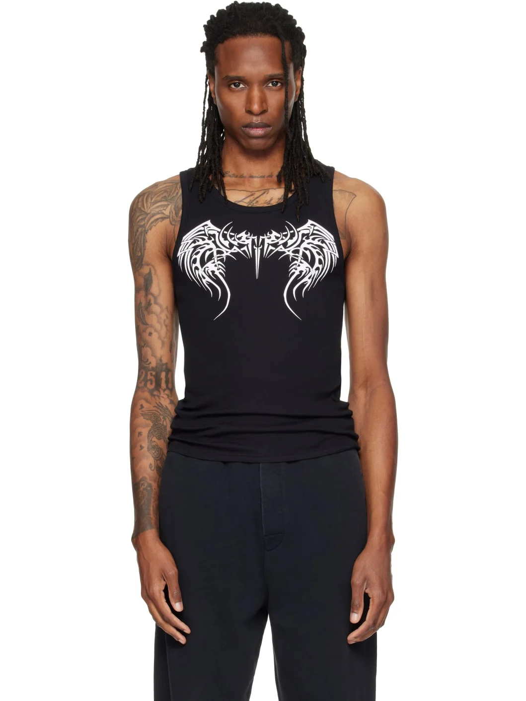 Black Tattoo Tank Top - 1