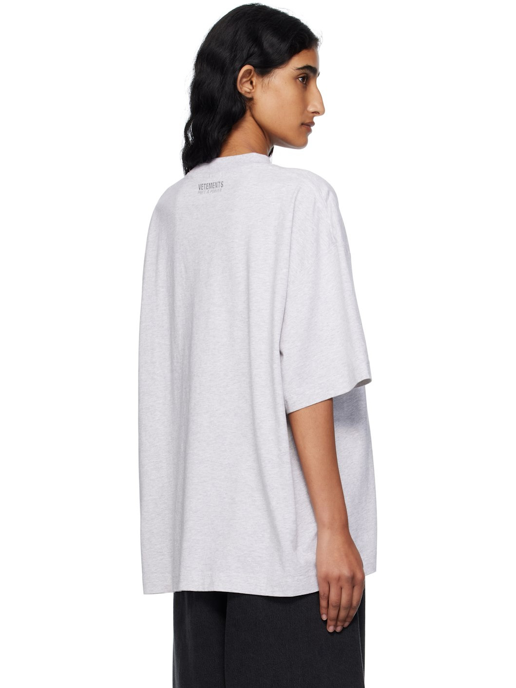 Gray Logo Regular T-shirt - 3