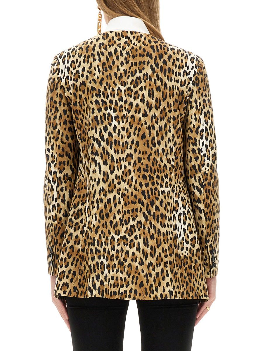 Moschino Women Jacket With Animal Pattern - 3