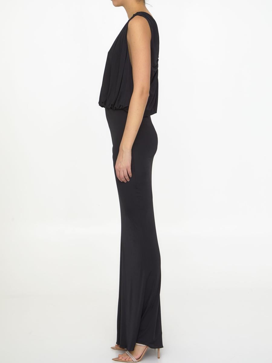 【SAINT LAURENT】LONG DRESS IN SHINY JERSEY●723241Y7F981000 Saint Laurent Long Dress In Shiny Jersey – LOZURI®