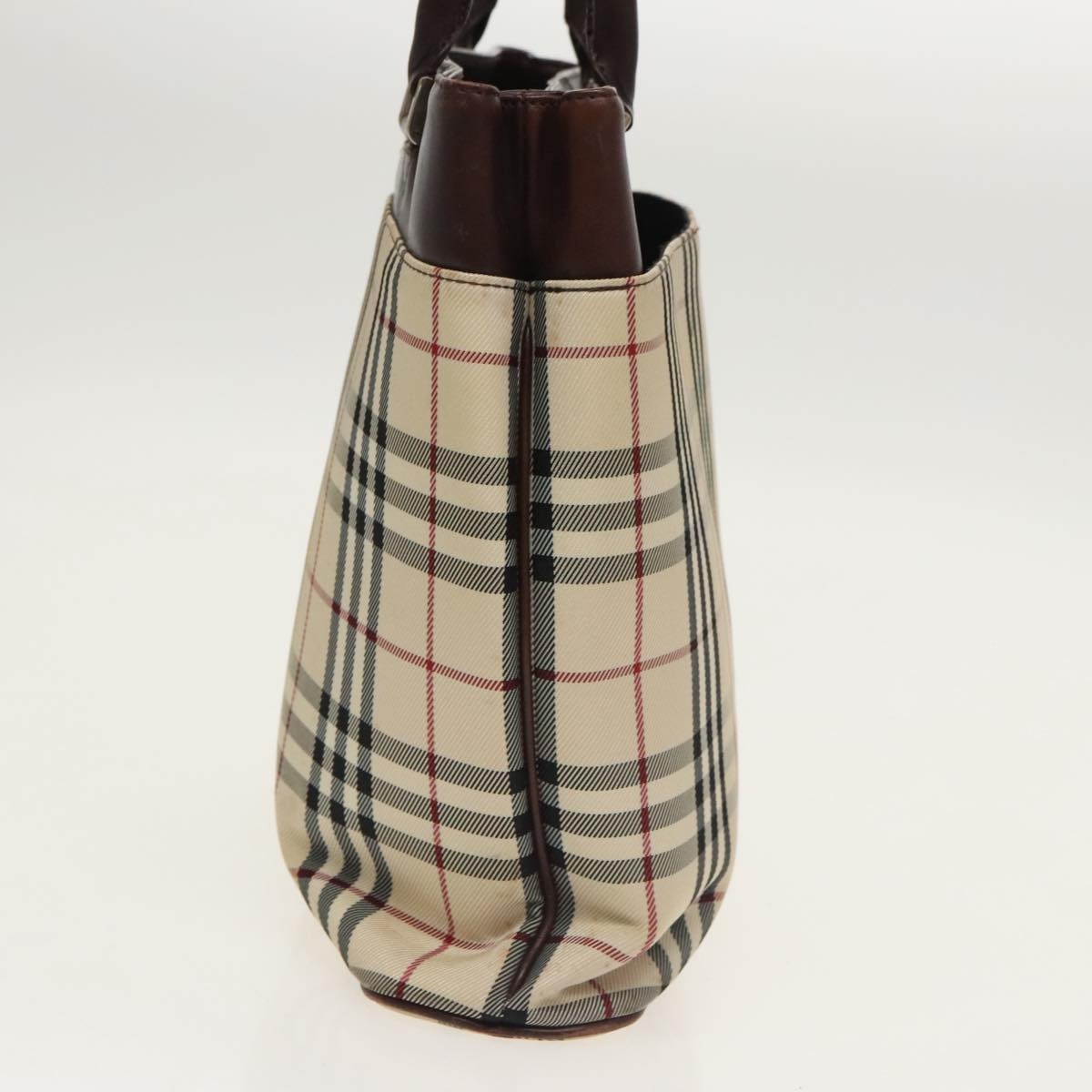 Burberry Nova Check Tote Bag Canvas Beige Brown - 5