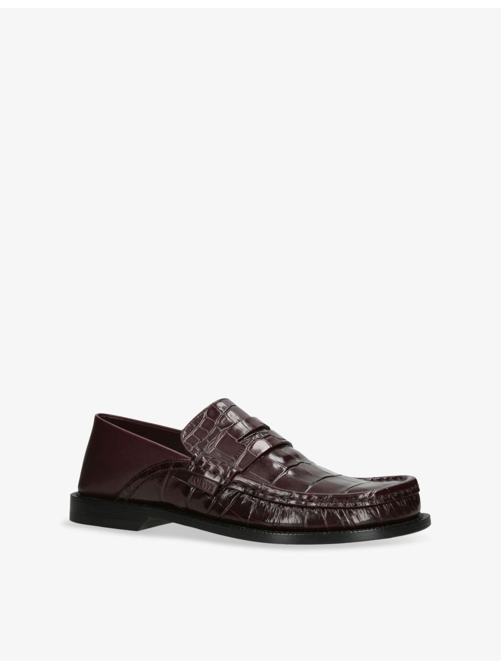 Campo Crocodile-Embossed Leather Penny Loafers - 3