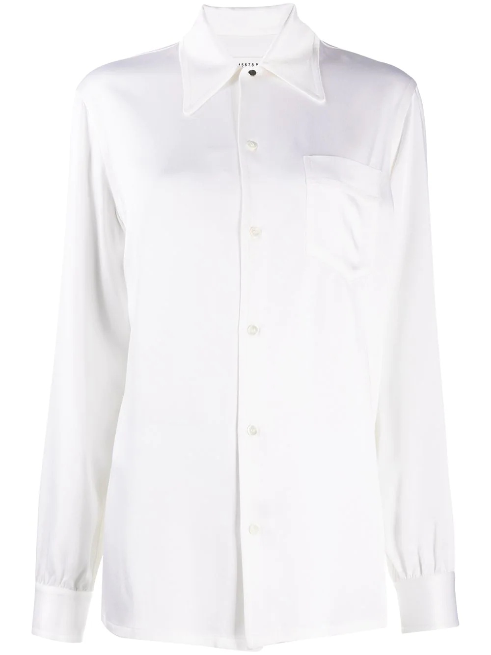 elongated long-sleeve shirt - 1