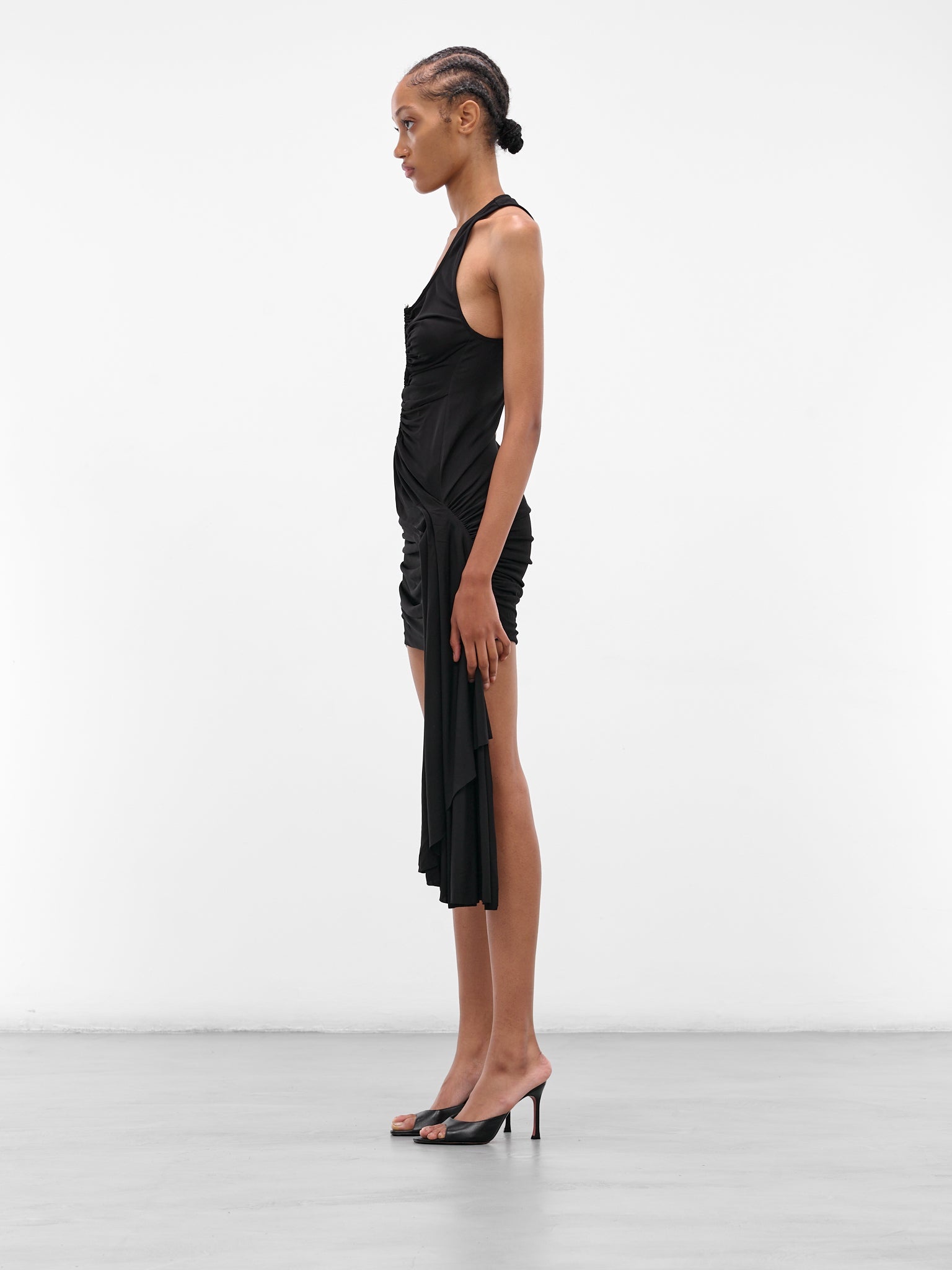 Black Salacia Ruched Mini Dress - 2