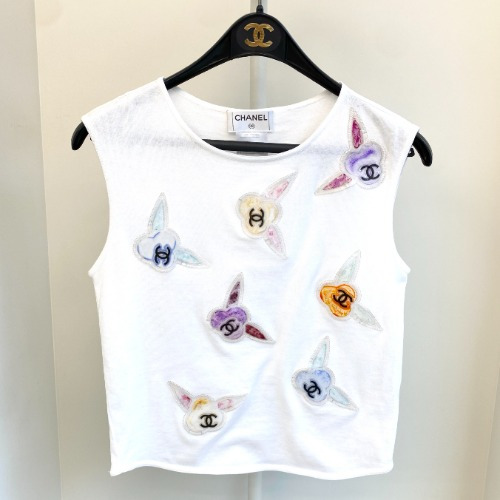 Chanel CC Patch Cotton Sleeveless - 1