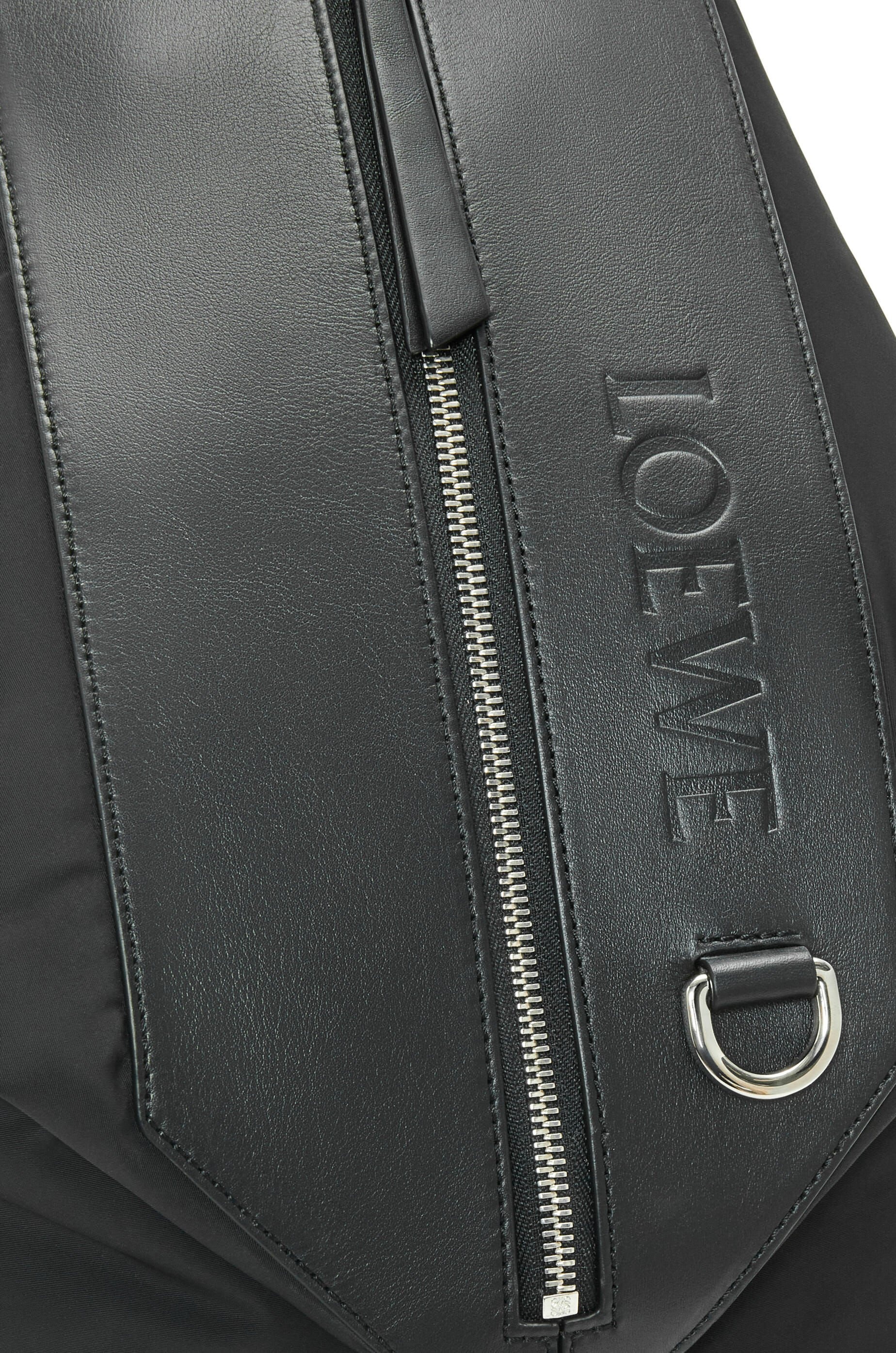 Small Convertible backpack in nylon and calfskin - 6