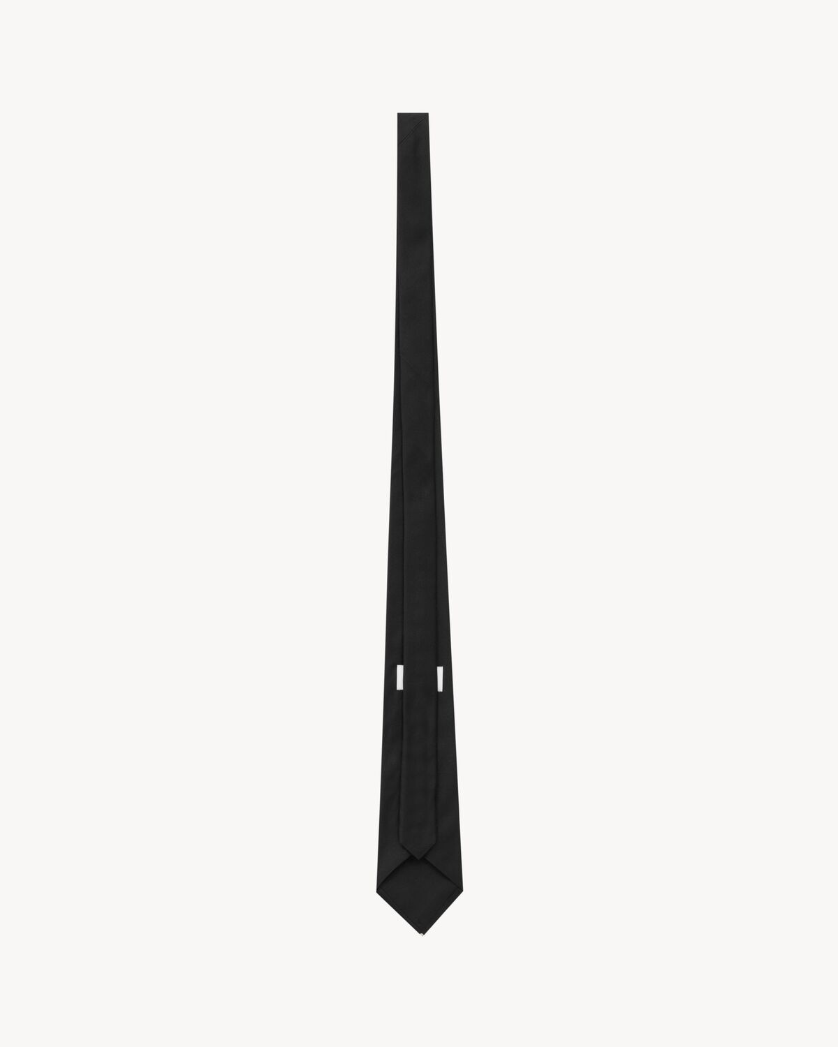 【関税&送料込】Saint Laurent Wide Tapered Tie In Silk Satin SAINT LAURENT WIDE TAPERED TIE IN SILK SATIN | REVERSIBLE