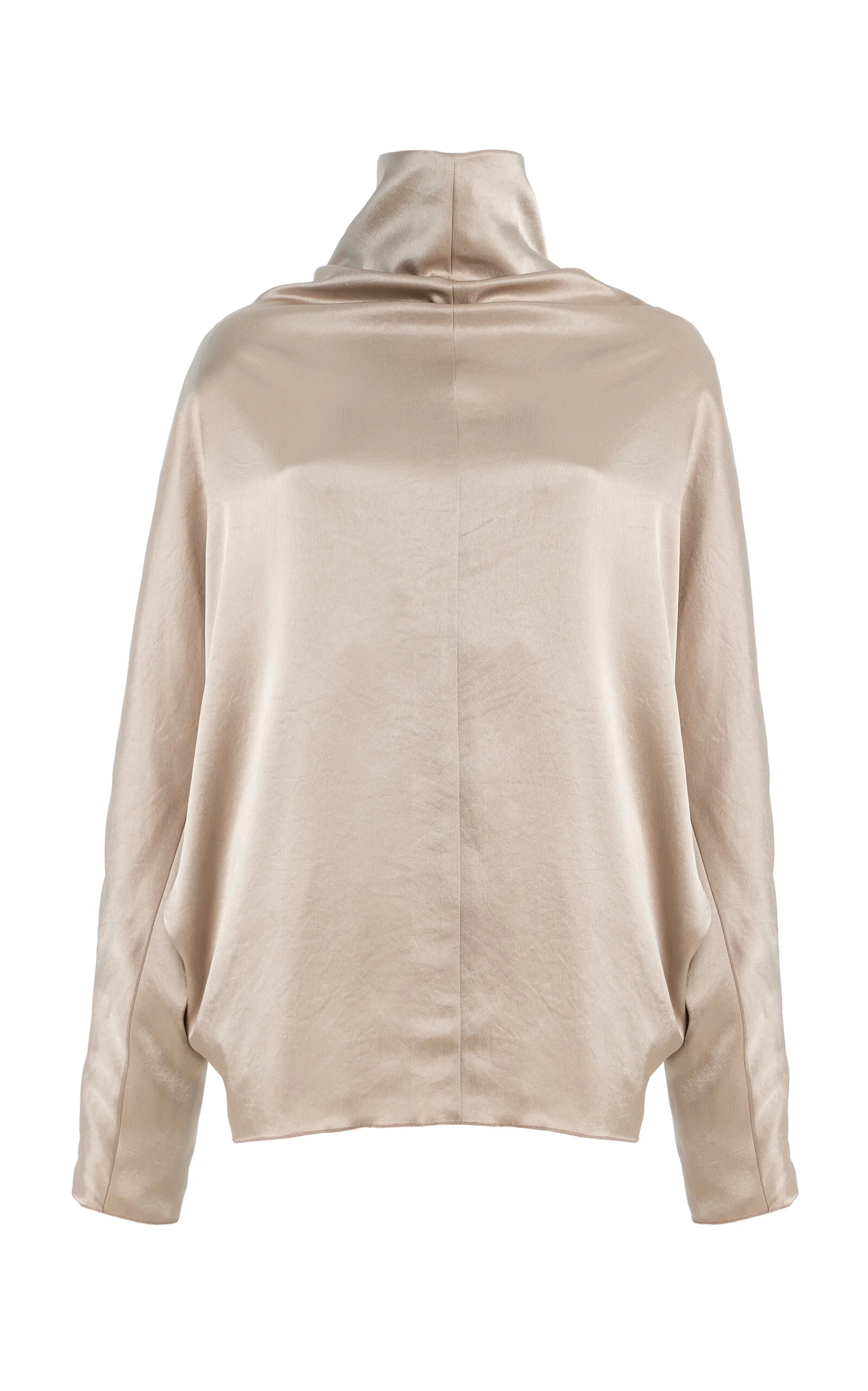 Ilaria Draped Satin Top - 1