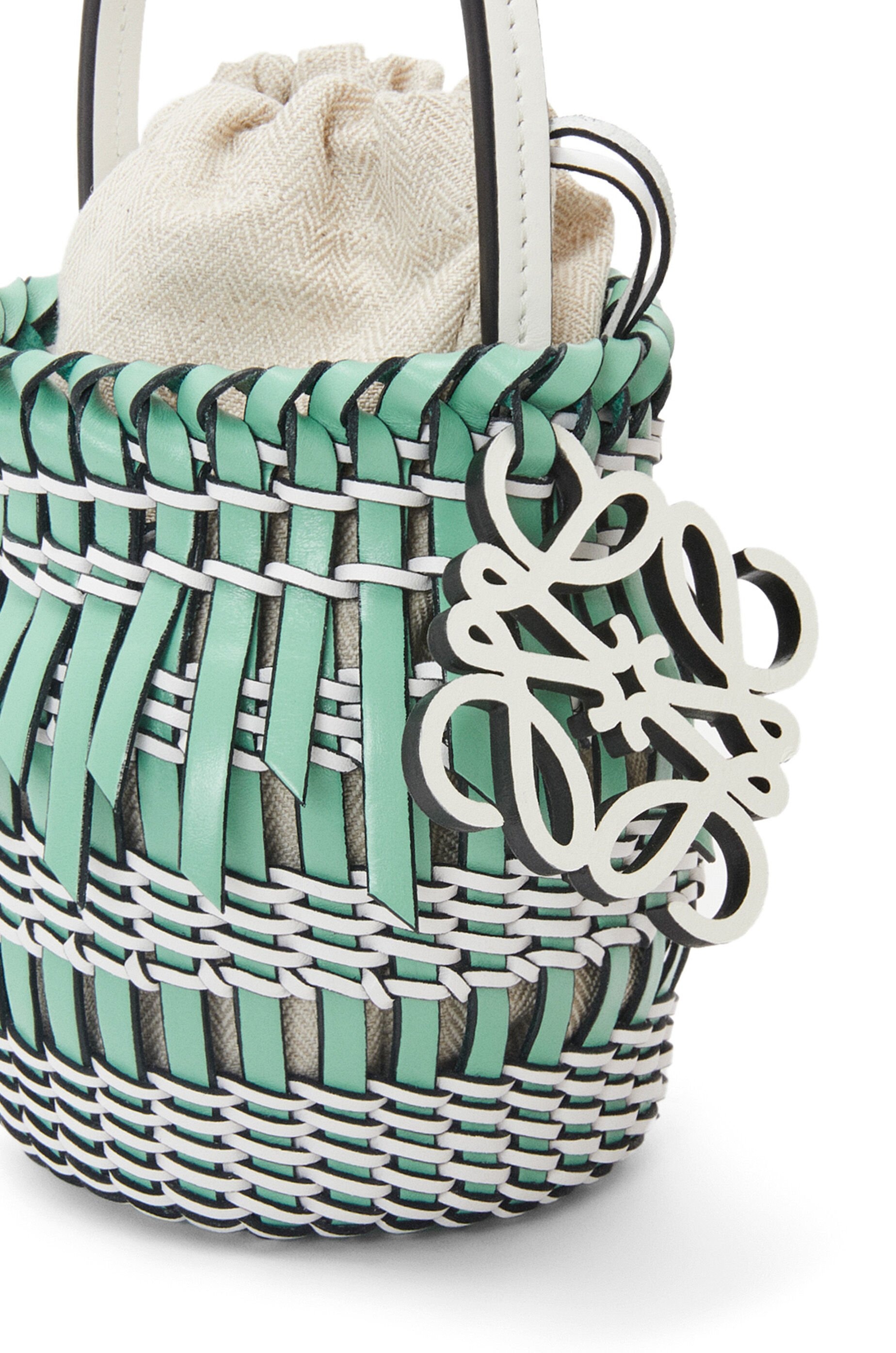 Small Fringe Bucket bag in calfskin - 6