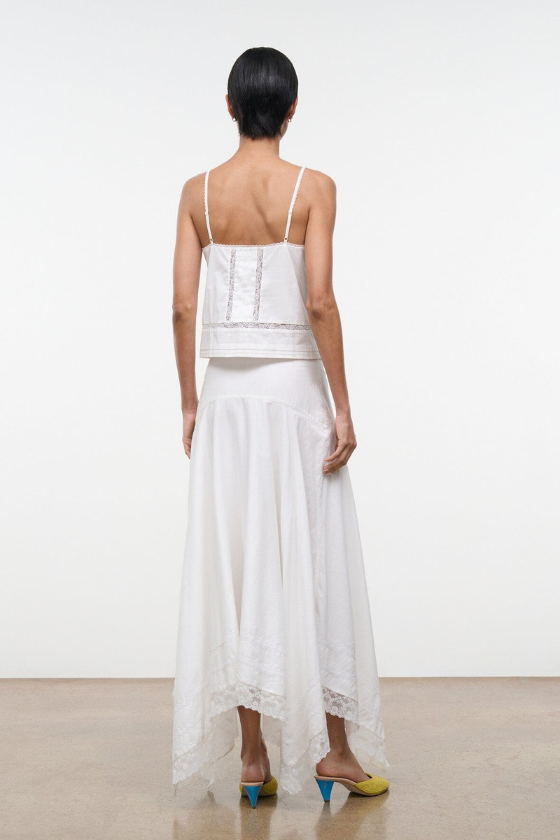STAUD AINSLEY SKIRT IVORY 4