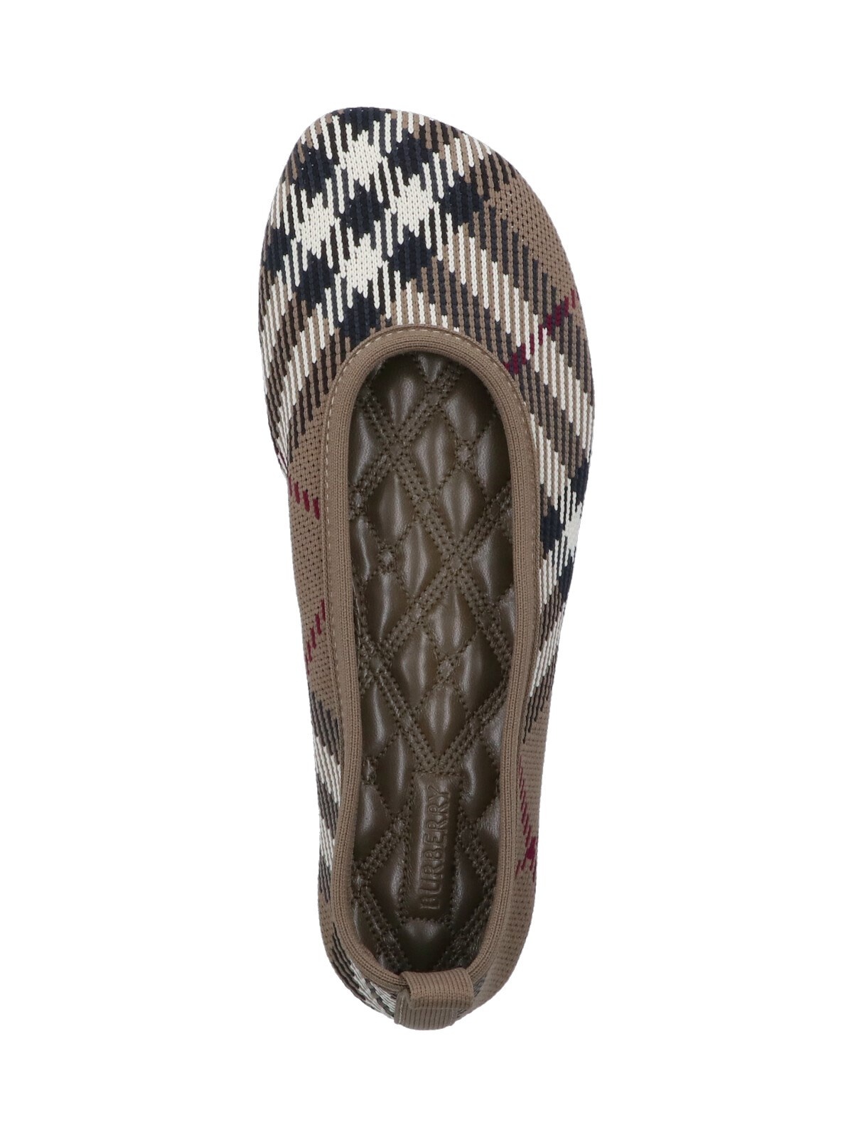 'BABY CHECK' KNIT BALLET FLATS - 5
