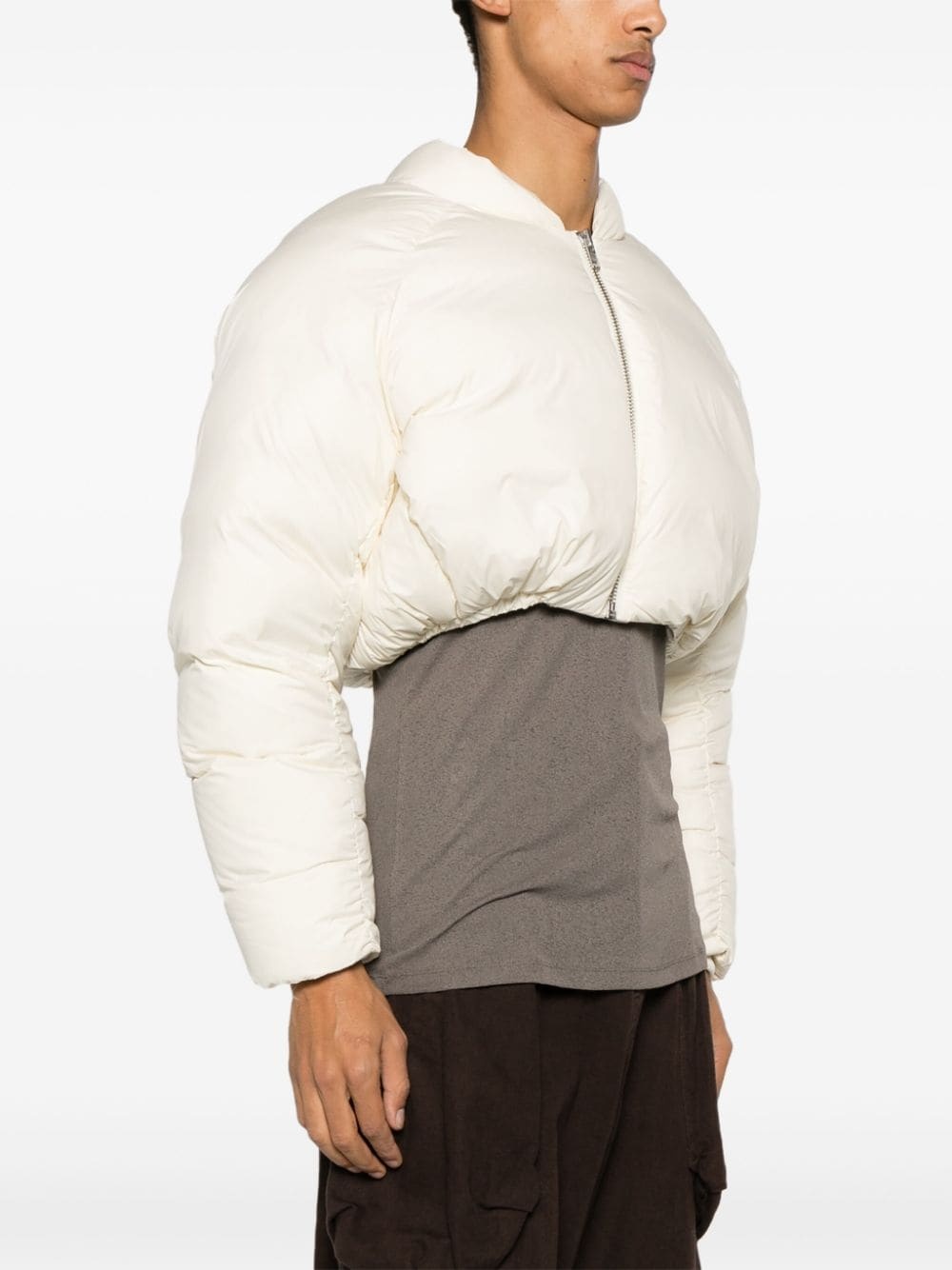 Pillow cropped down jacket - 4