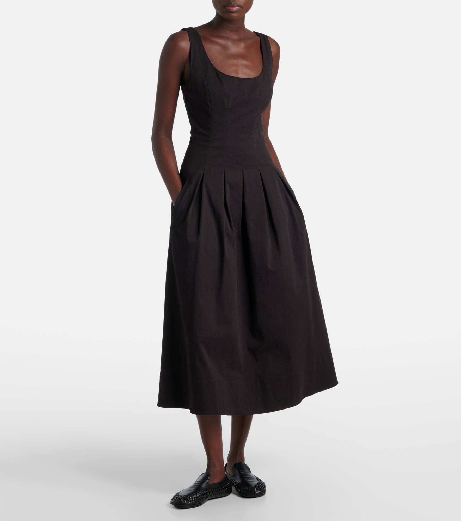 Shelby cotton-blend midi dress - 2