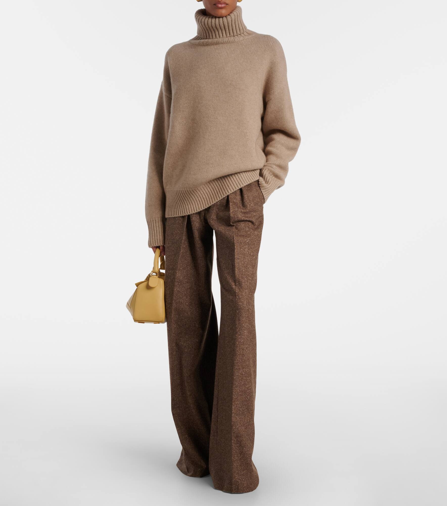 Oversize Xtra cashmere turtleneck sweater - 2