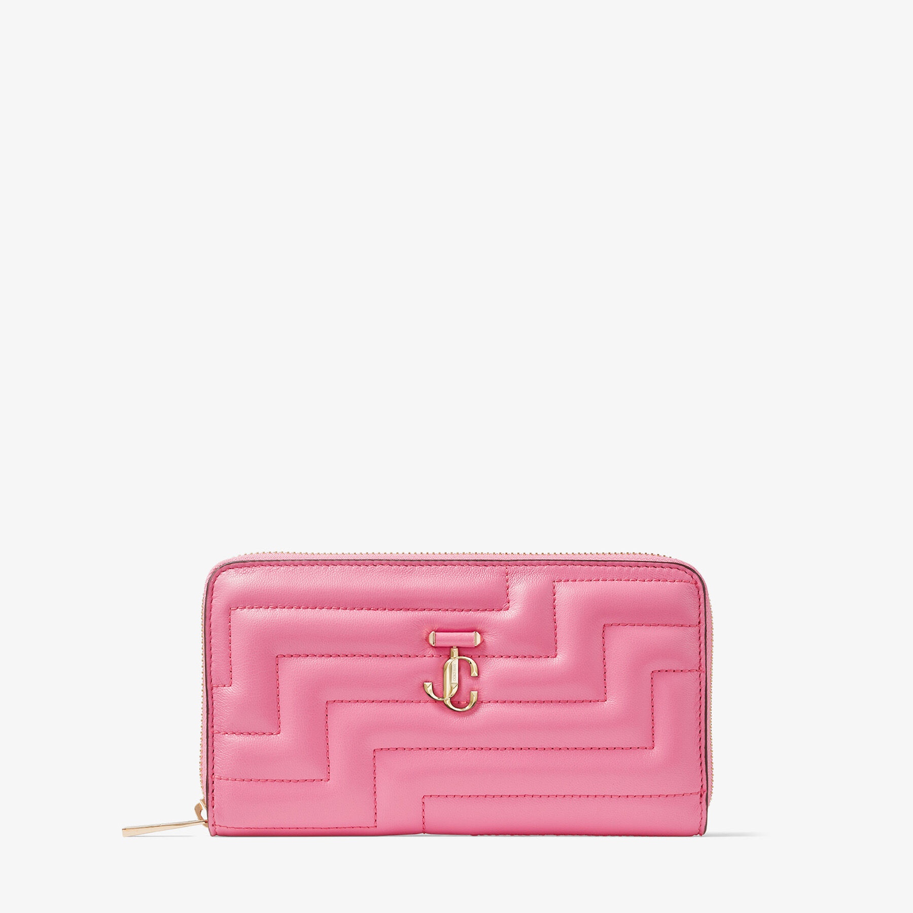 Candy Pink Avenue Nappa Leather Wallet with JC Emblem, PIPPA, Autumn 2022  collection