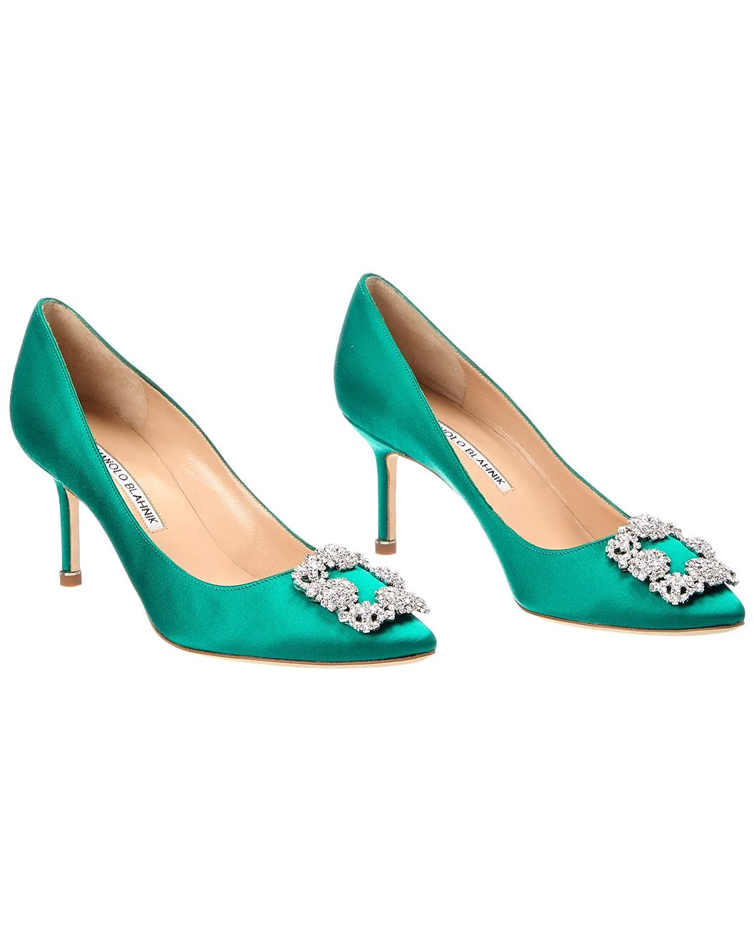 Manolo Blahnik Hangisi 70 Satin Pump - 1