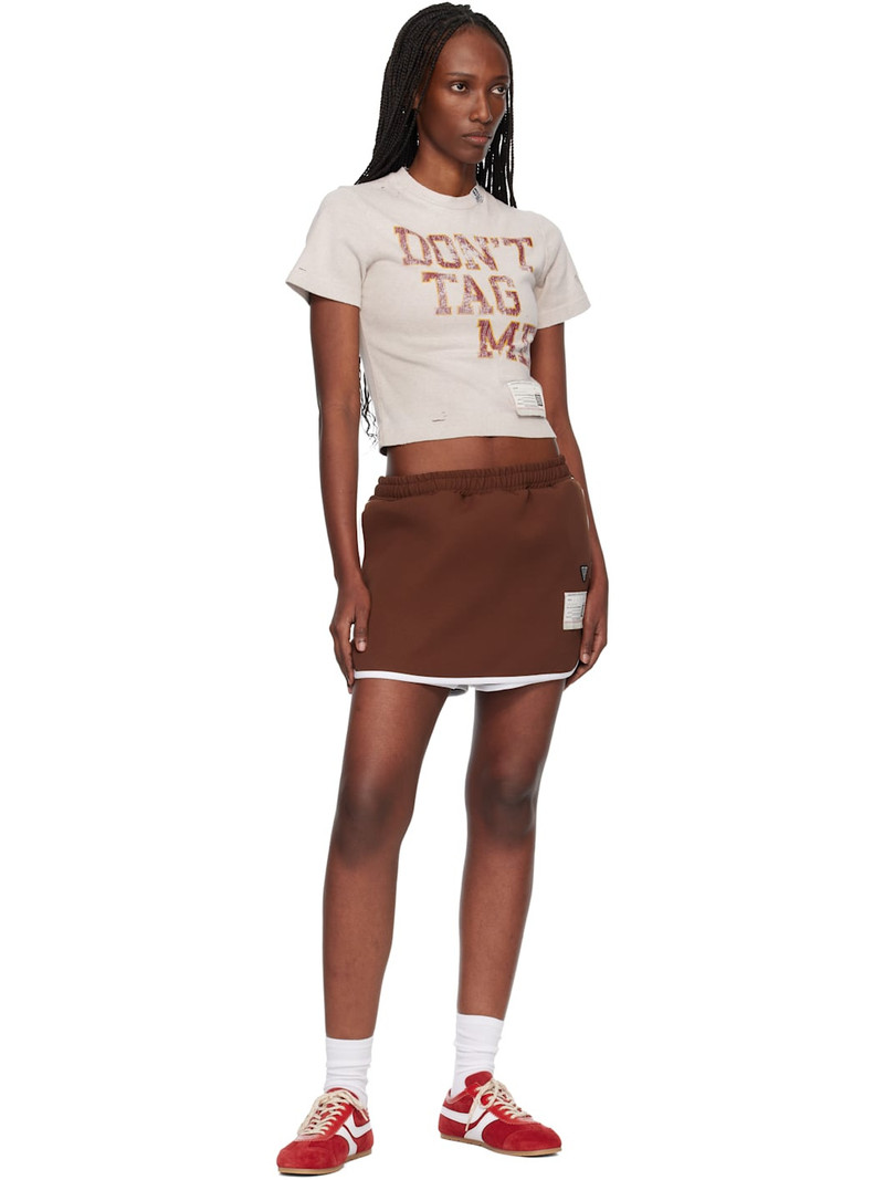 Maison MIHARAYASUHIRO Brown Jogger Shorts outlook