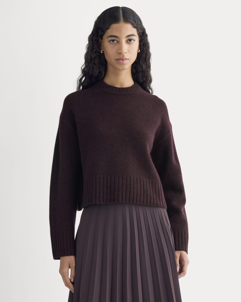CROPPED BOXY CREW IN LUXE MERINO 2