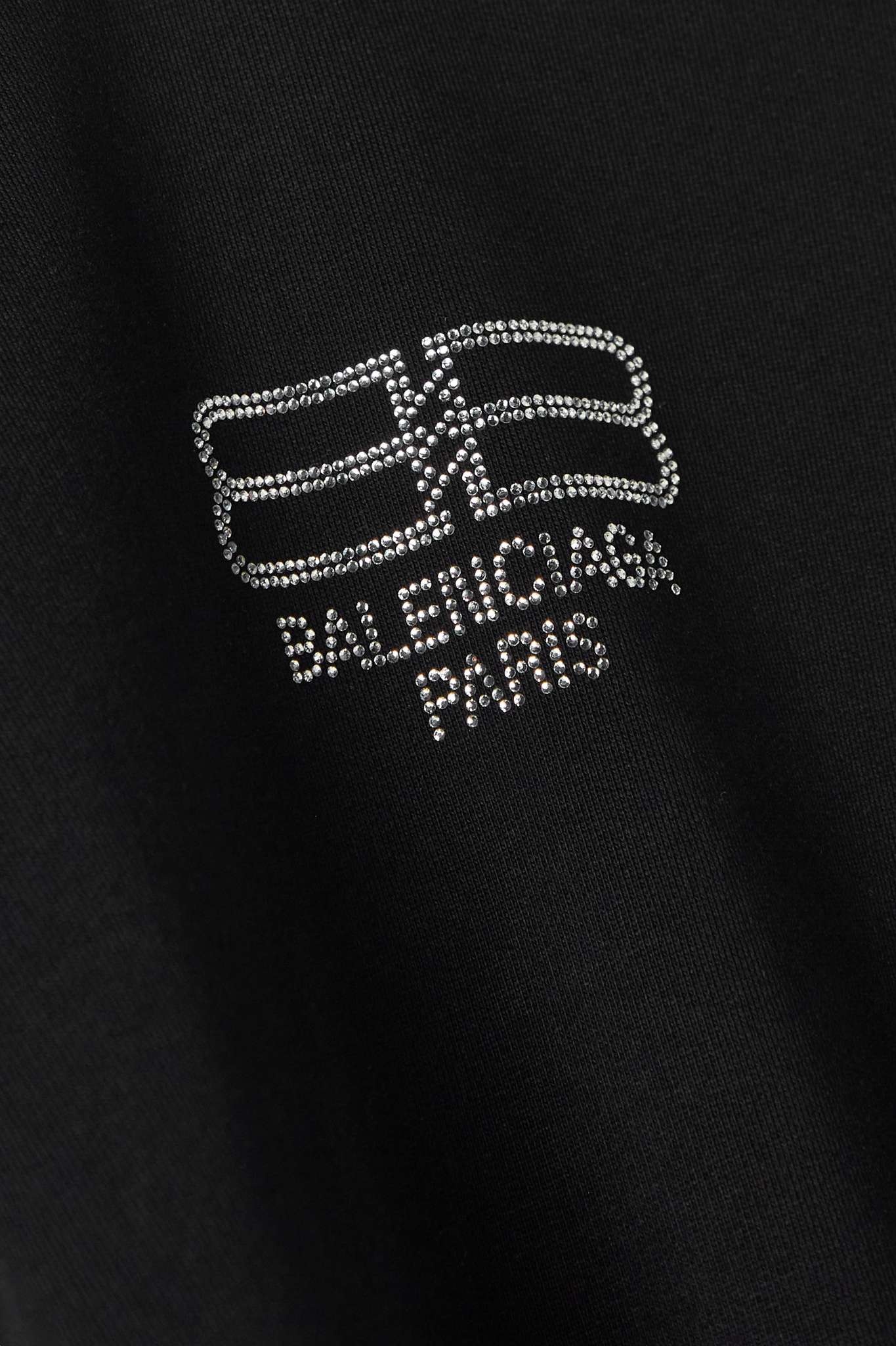 BALENCIAGA Crystal-embellished cotton-jersey hoodie