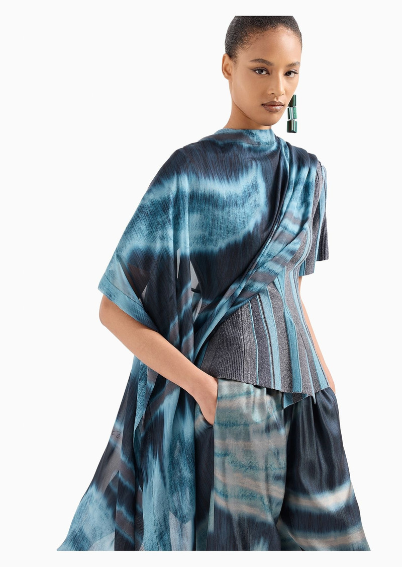 GIORGIO ARMANI Gradient silk cape outlook
