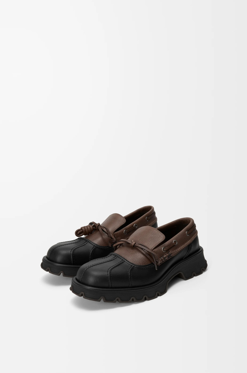Bobby derby in calfskin and vegetable-tanned calfskin 3
