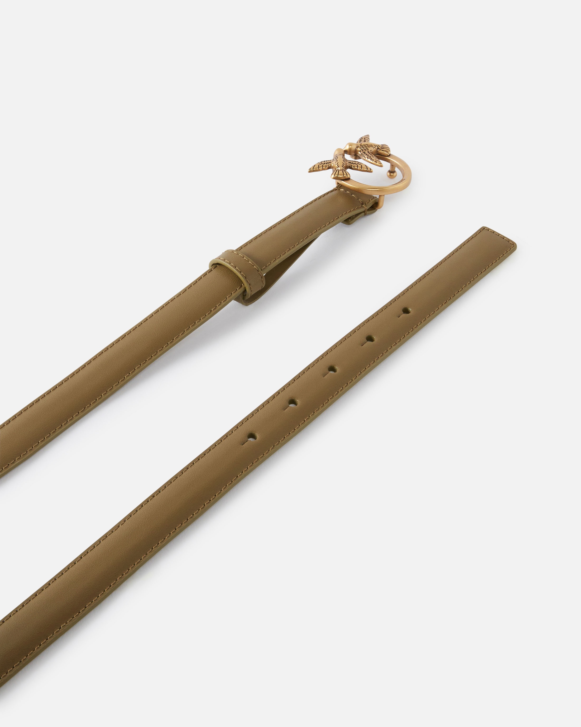 LOVE BIRDS THIN LEATHER BELT 2CM - 3