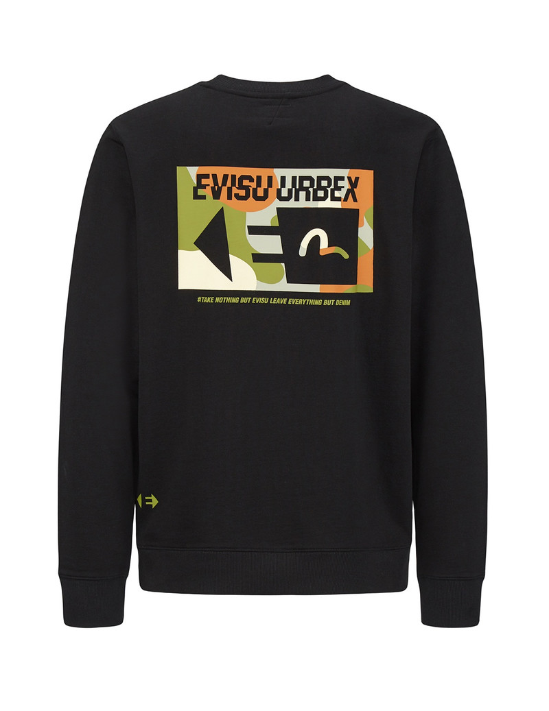 EVISU CAMOUFLAGE SEAGULL PRINTED SWEATSHIRT outlook