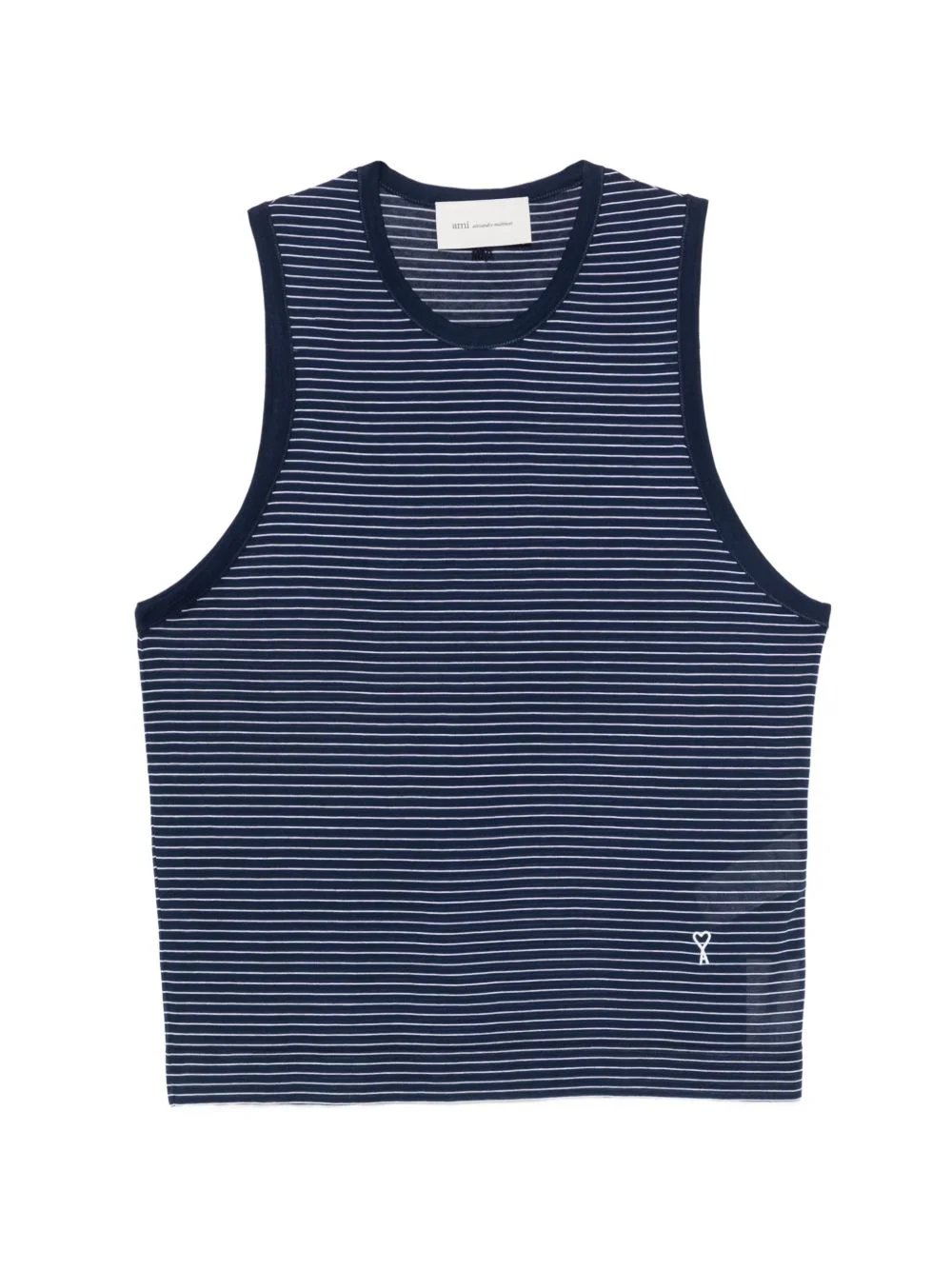 striped logo tank top - 1