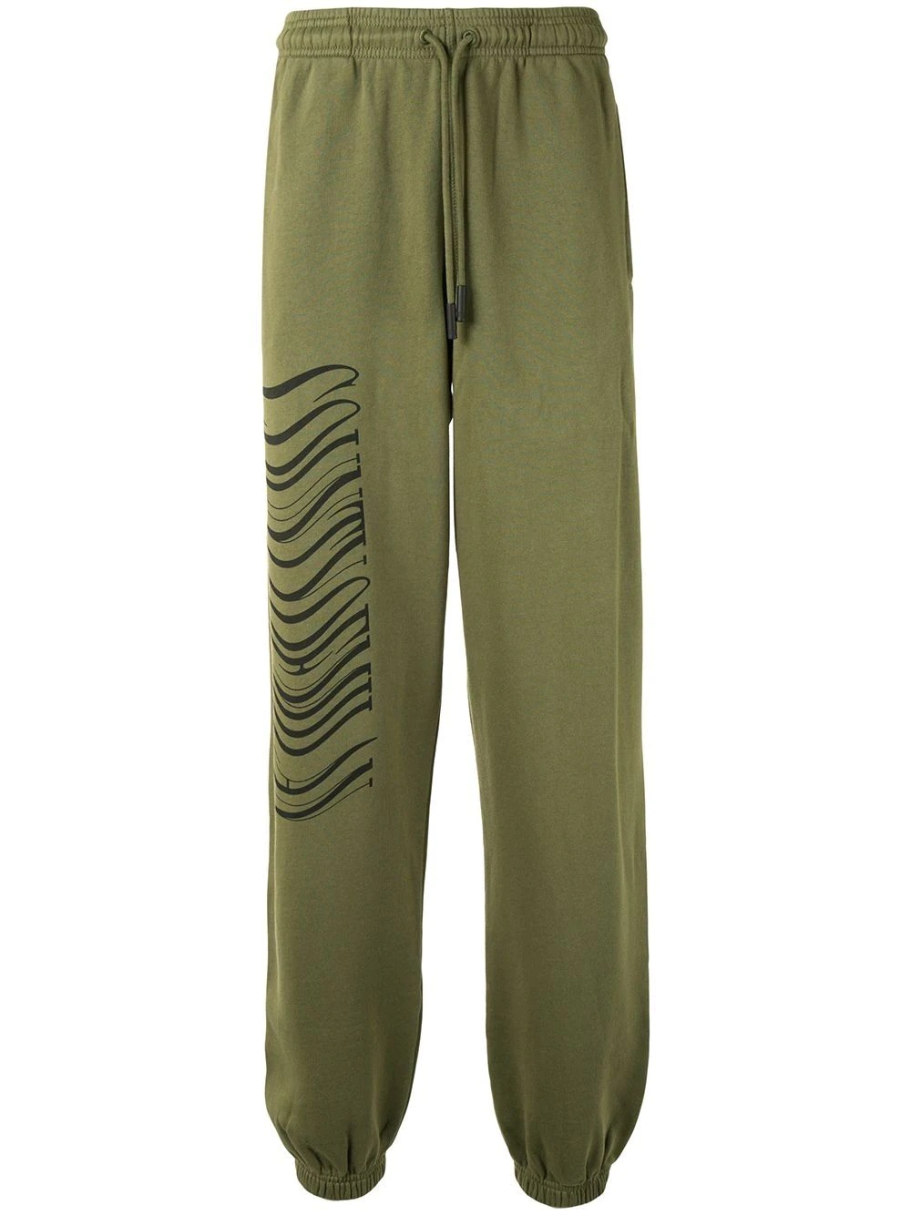 logo print track pants - 1