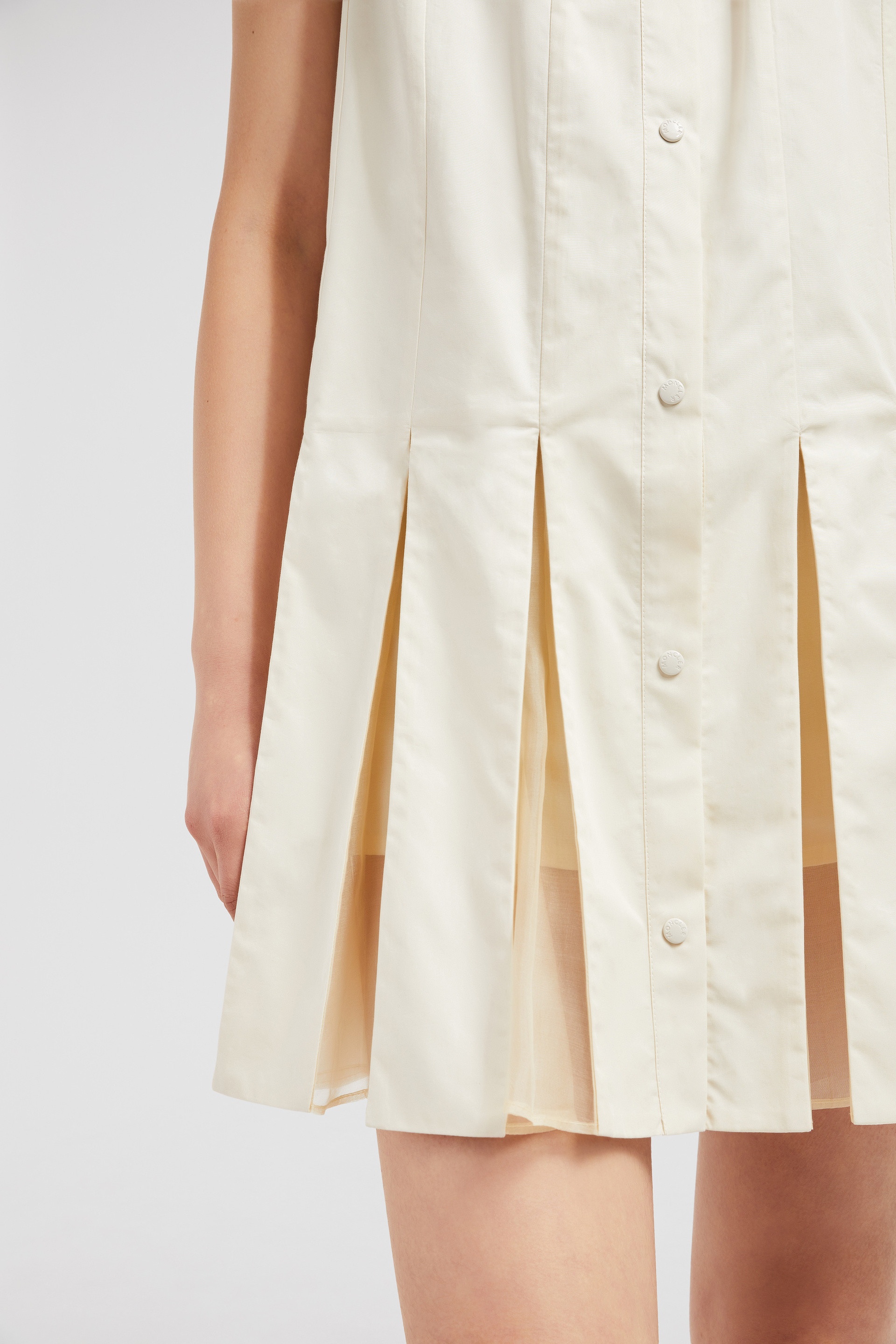 ワンピース Moncler COTTON AND SILK MINI SHIRT DRESS Moncler: Black Cotton & Silk Shirt Minidress | SSENSE 대한민국