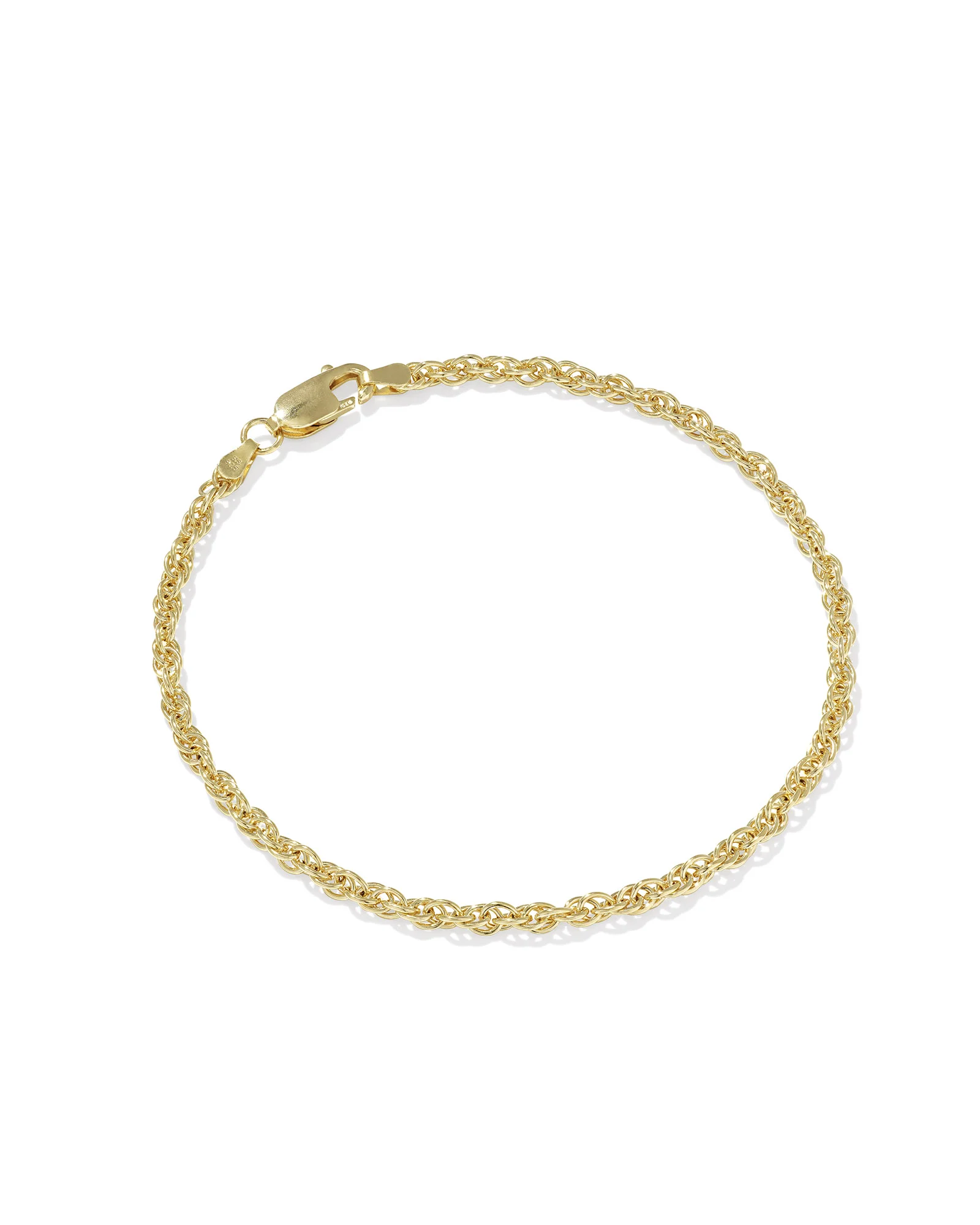 Ryan Rope Chain Bracelet in 18k Gold Vermeil - 1