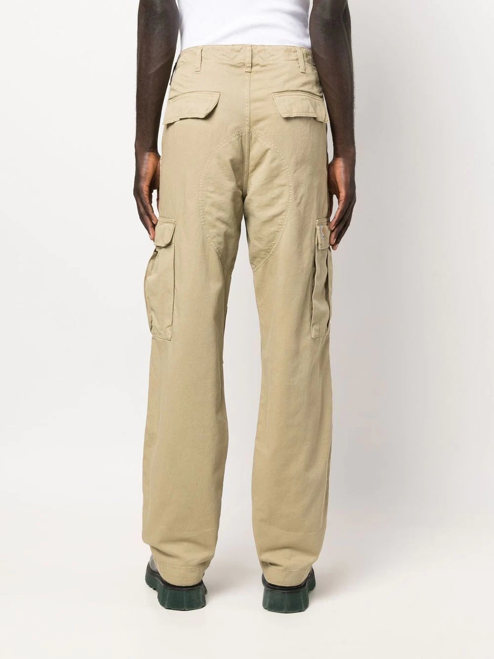 straight-leg cargo trousers - 4