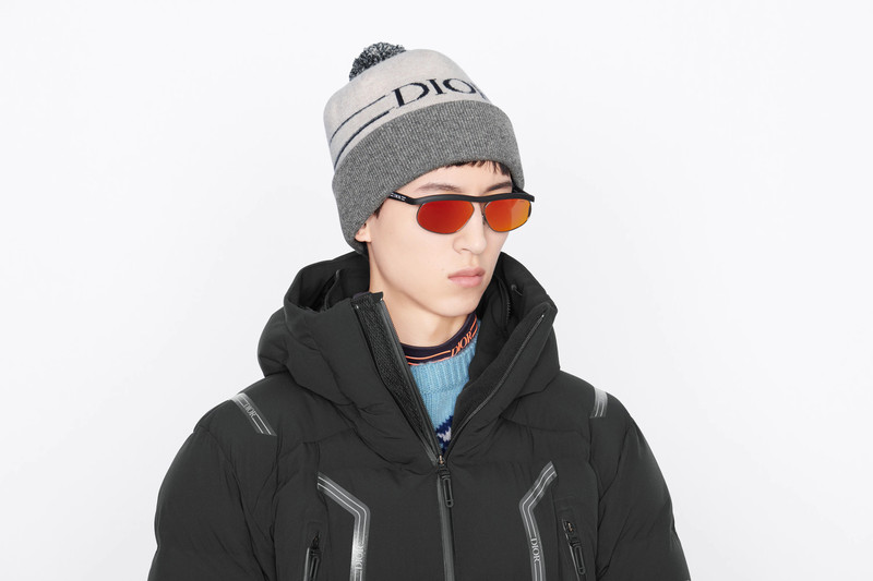 'DIOR' Band Pompon Beanie 6