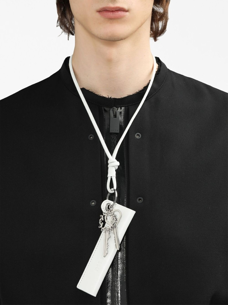 logo-lettering leather keyring 6