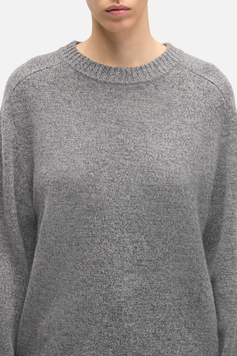 Cashmere Relaxed Sweater in Dark Grey 4