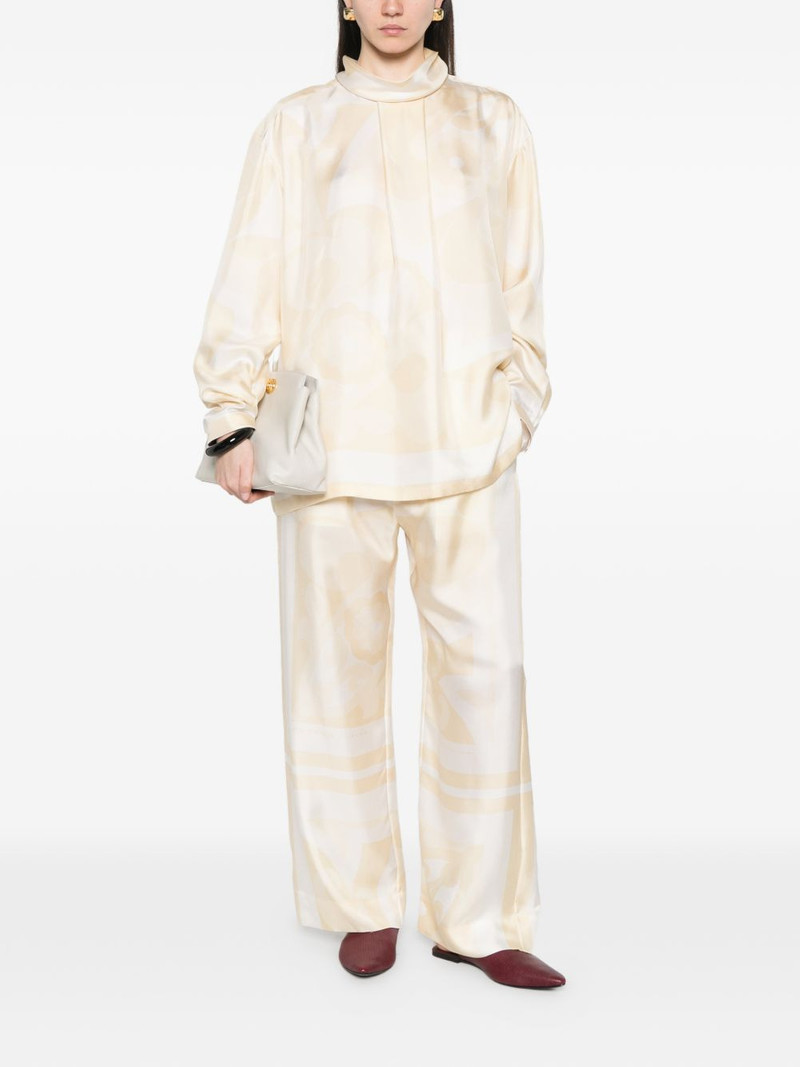 Carven patterned high-neck top outlook