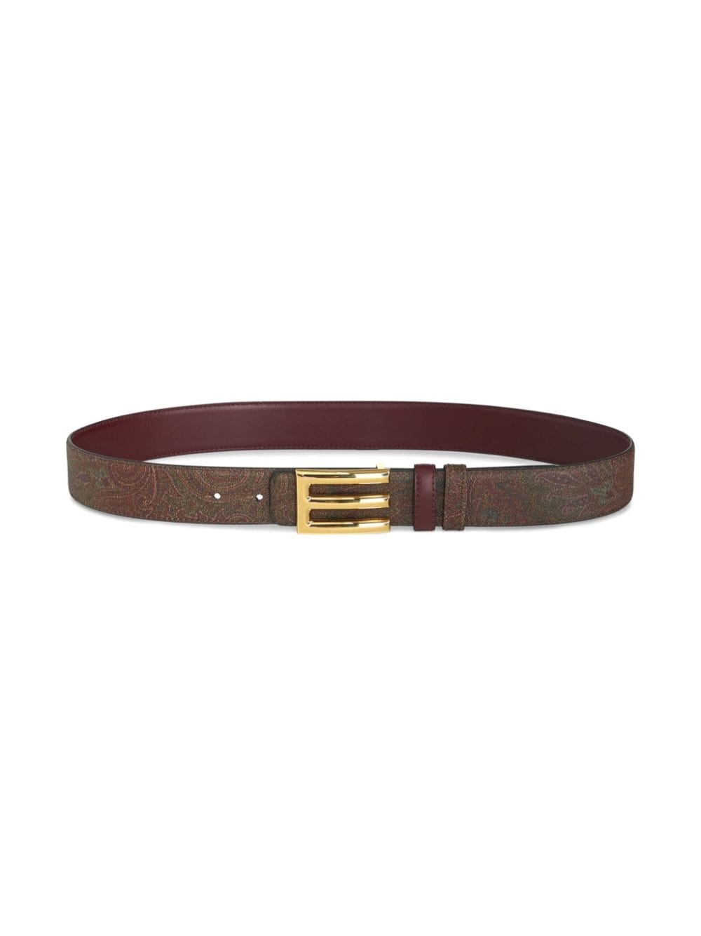 paisley-print reversible belt - 3