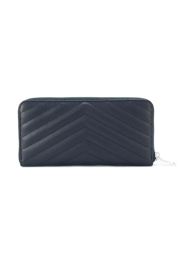 SAINT LAURENT Monogram zip around wallet outlook