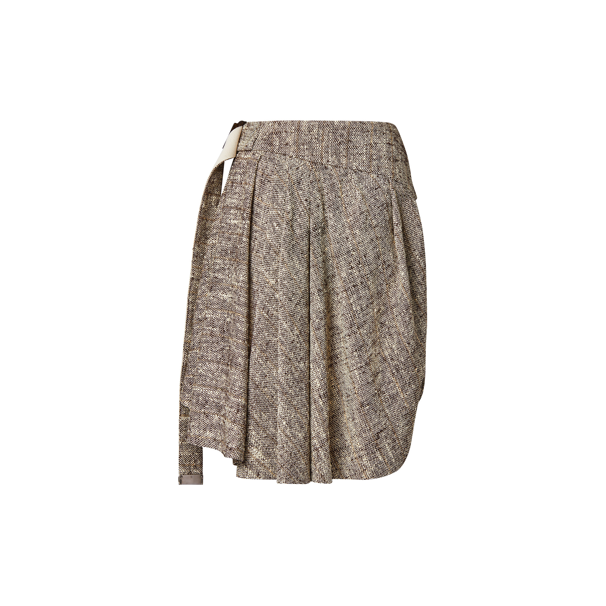 Rustic Silk Asymmetrical Skirt - 3