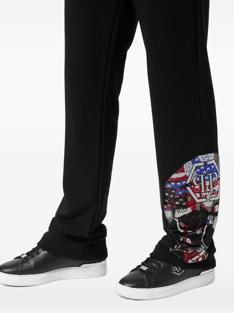 embellished-skull track pants 5