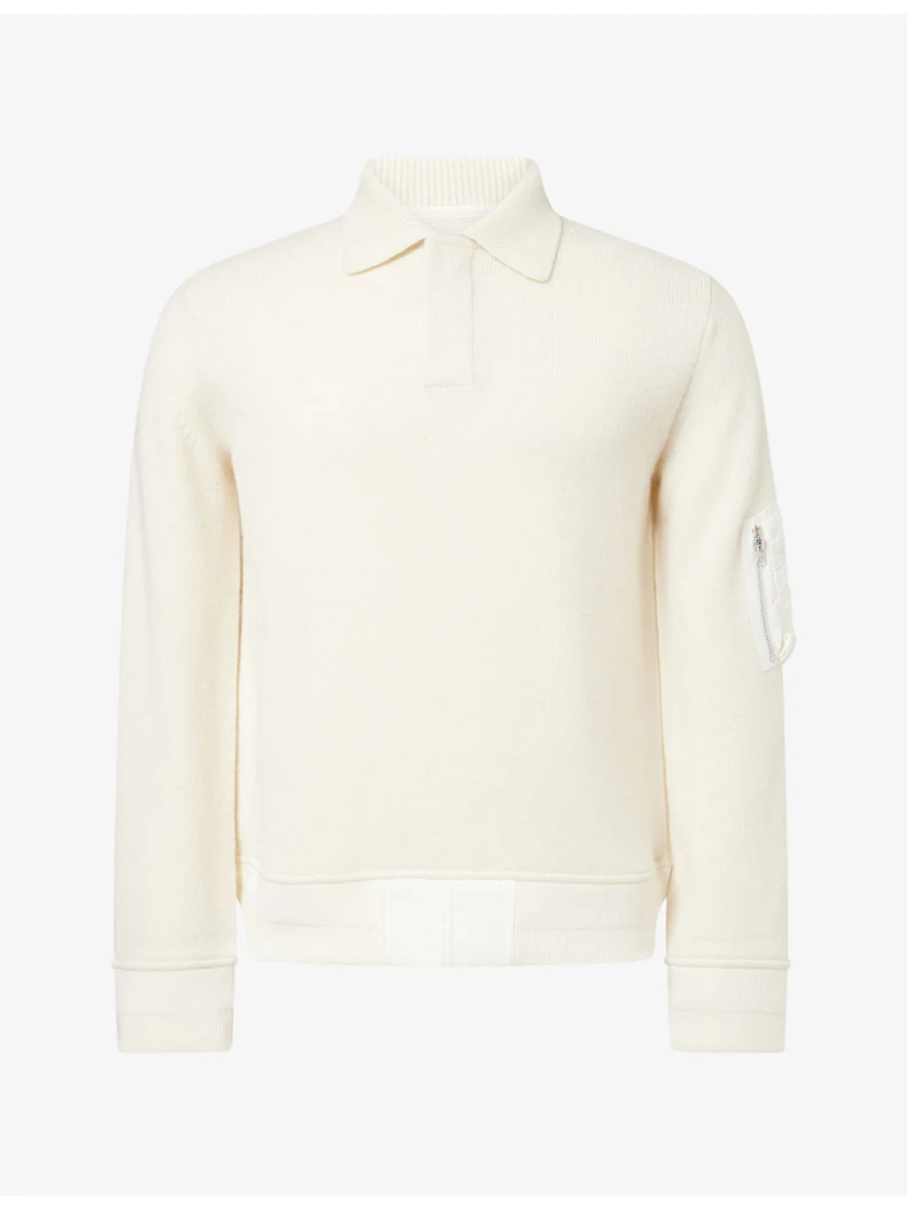 Collared Relaxed-Fit Wool Jumper - 1
