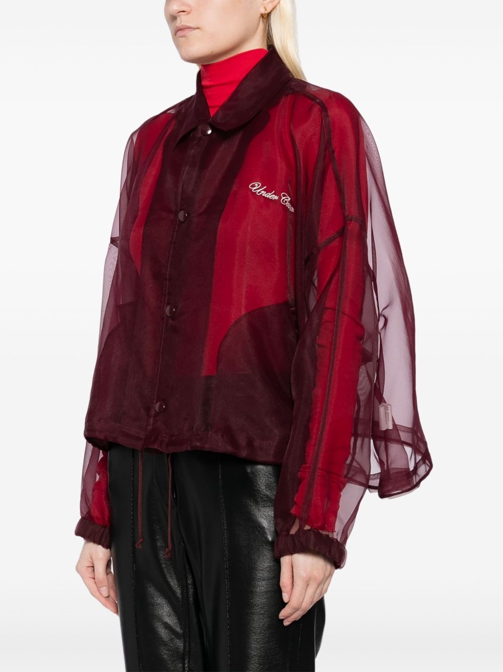 logo-embroidered jacket - 3