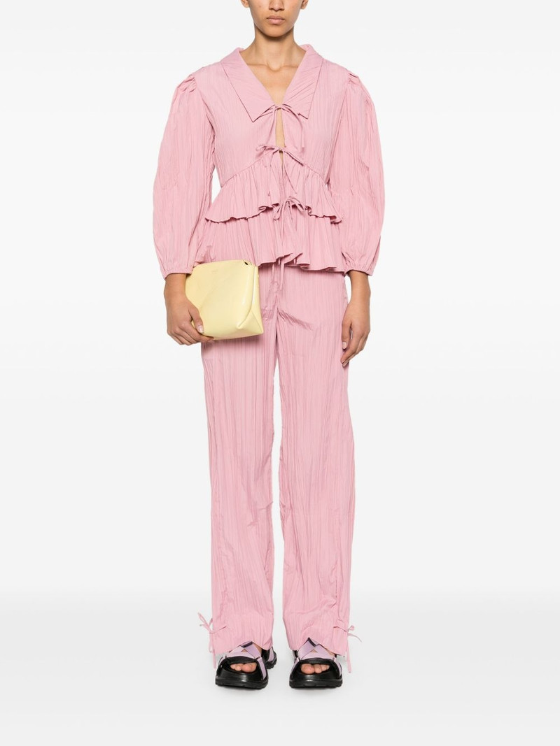 STINE GOYA tie-fastening loose trousers outlook