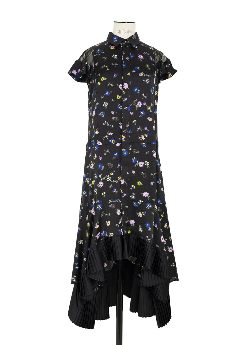 sacai Floral Print Dress outlook