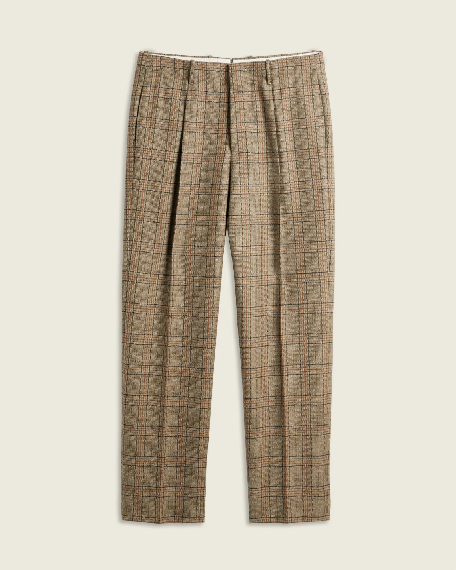 Straight fit Shetland wool trousers - 1