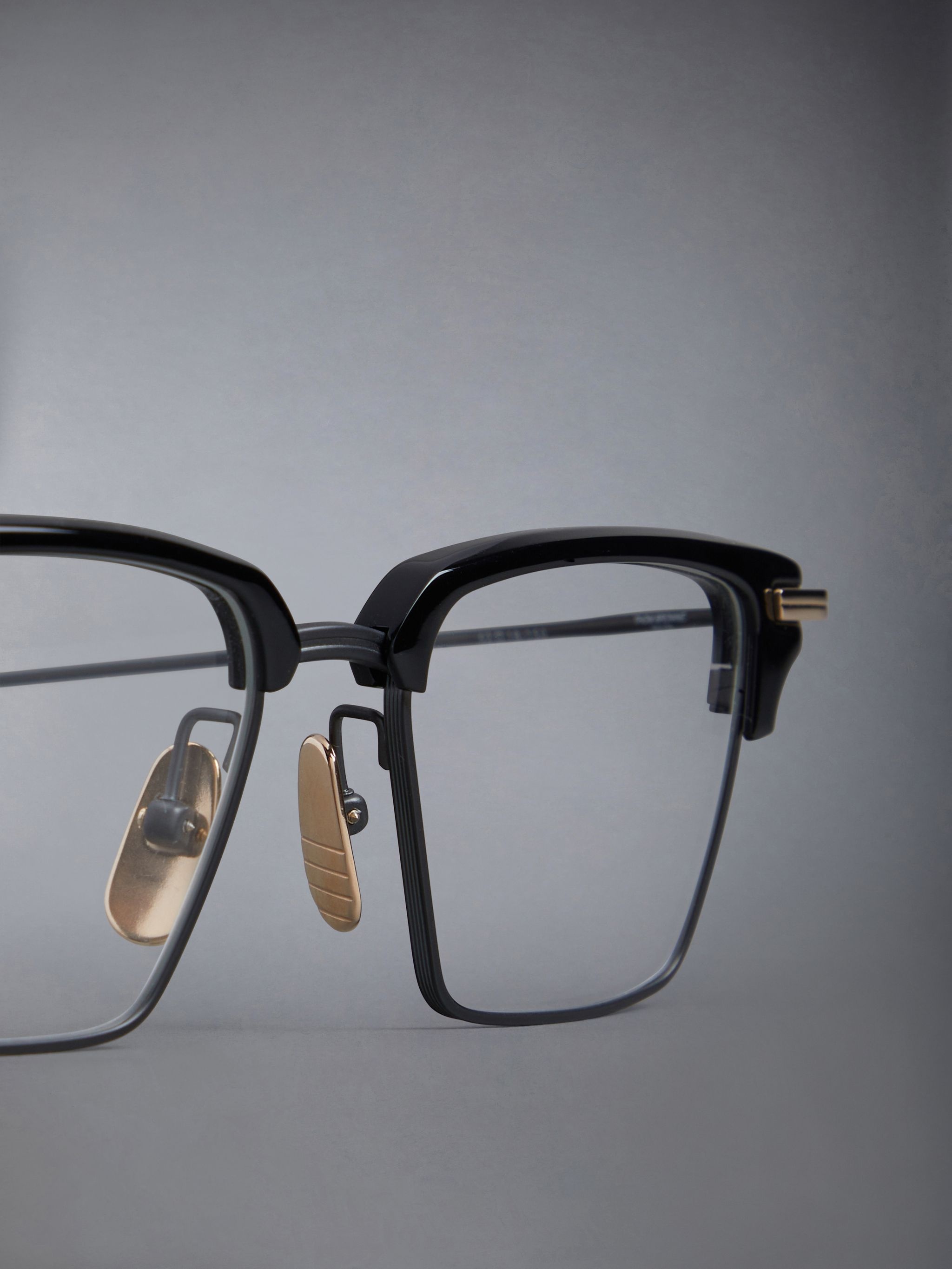 RECTANGULAR EYEGLASSES IN ACETATE AND TITANIUM - 5